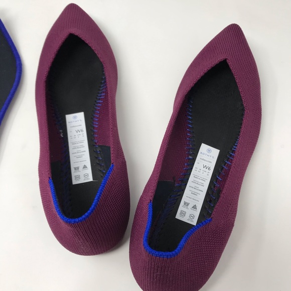 COPY - Rothys Orchid Purple Point Toe Flats Retired. - Picture 9 of 11